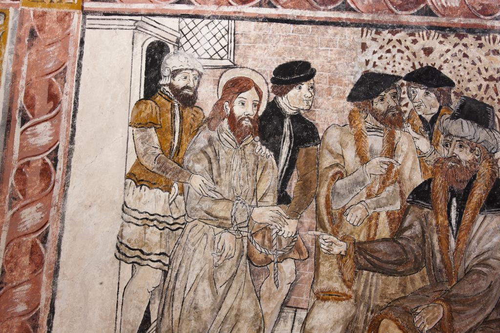 peinture monumentale de la voûte de la nef