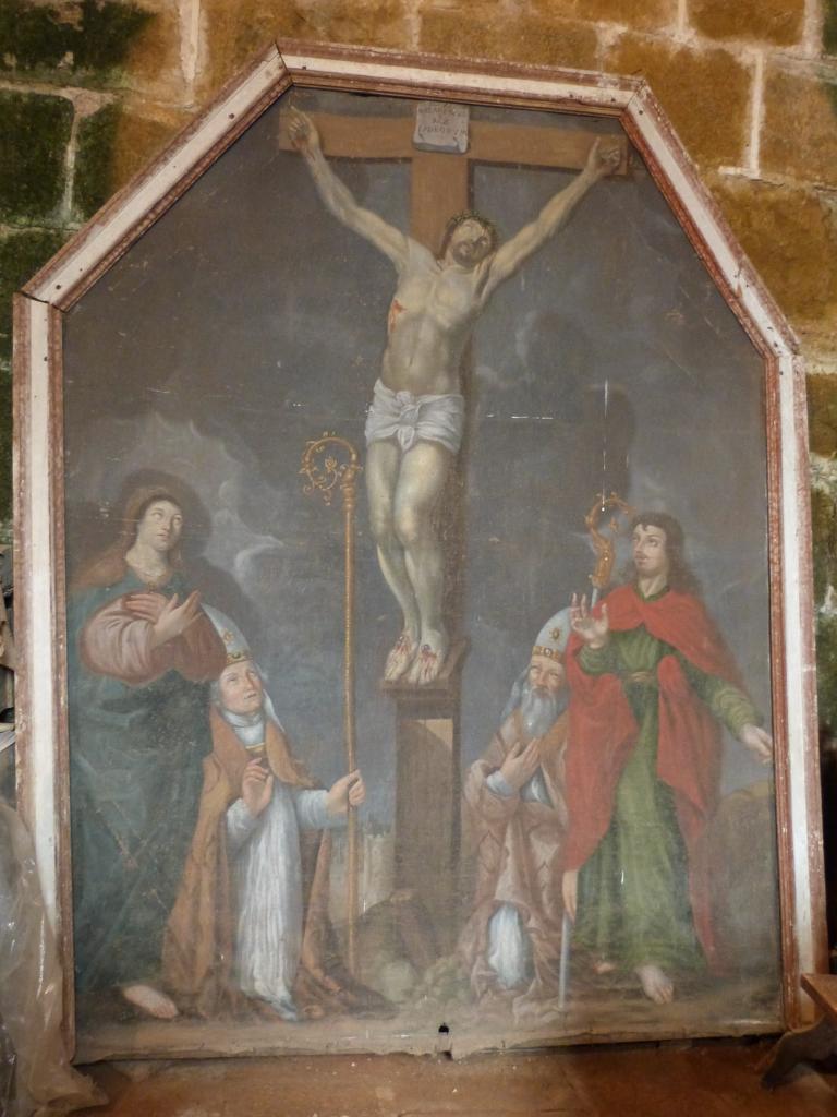 tableau et son cadre : la Crucifixion