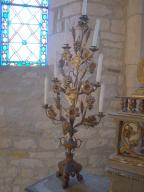 4 chandeliers à branches d'église