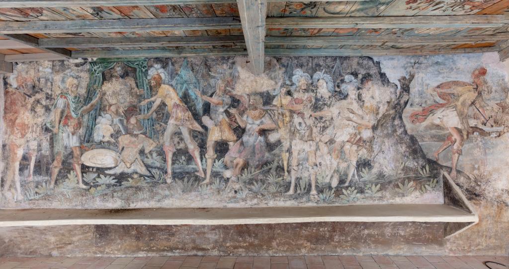 Les peintures murales du studiolo