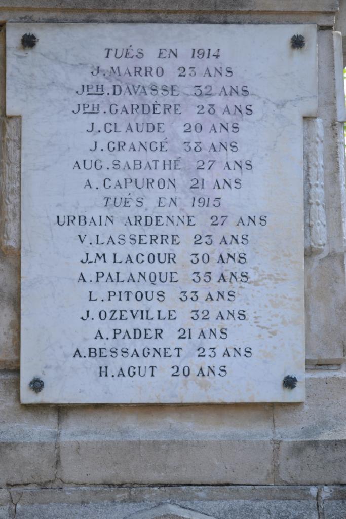 monument aux morts de la guerre 1914-1918 et de la guerre 1939-1945