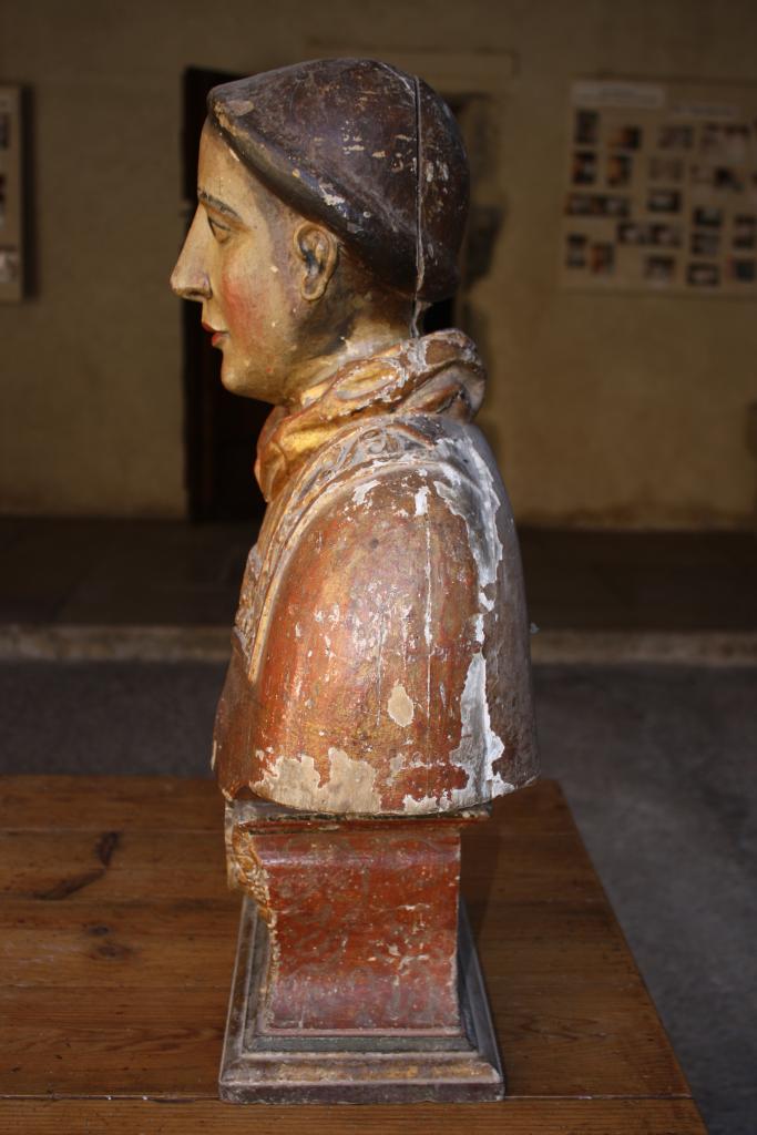 bustes-reliquaires de saint Laurent et sainte Agnès