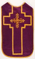 Ornement liturgique catholique violet