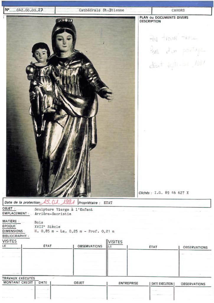 statue : Vierge à l'Enfant (4)