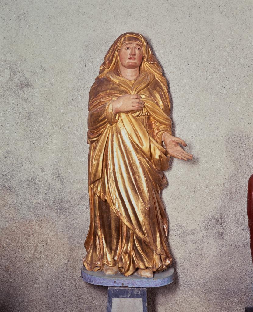 ensemble de 2 statues : Vierge de douleur, saint Jean l'évangéliste