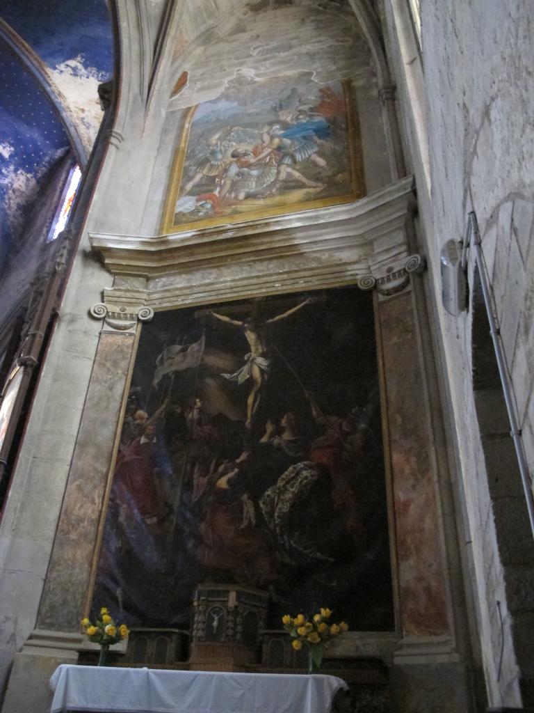 retable et peinture monumentale du martyre de saint Maurice