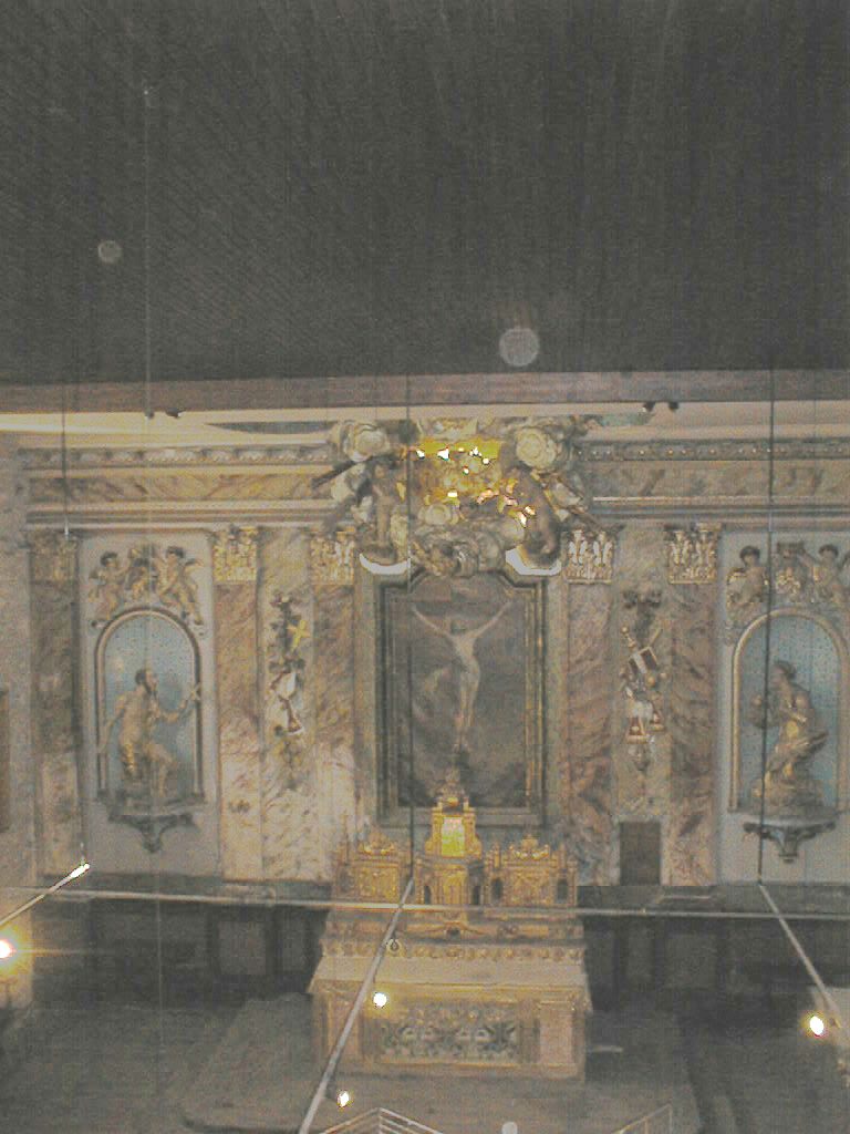 tableau d'autel du retable du maître-autel : Christ en croix
