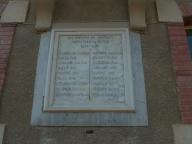 plaque commémorative de la guerre de 1914-1918