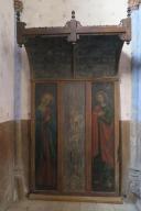 tableau, dais d'autel : Vierge (la), saint Jean