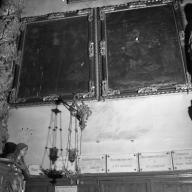 deux tableaux : sainte Claire, saint Antoine de Padoue