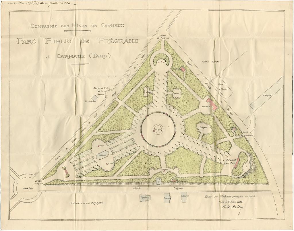 jardin public ou parc du Pré-Grand (détruit)