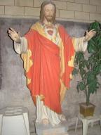 statue (grandeur nature) : Christ du sacré Coeur