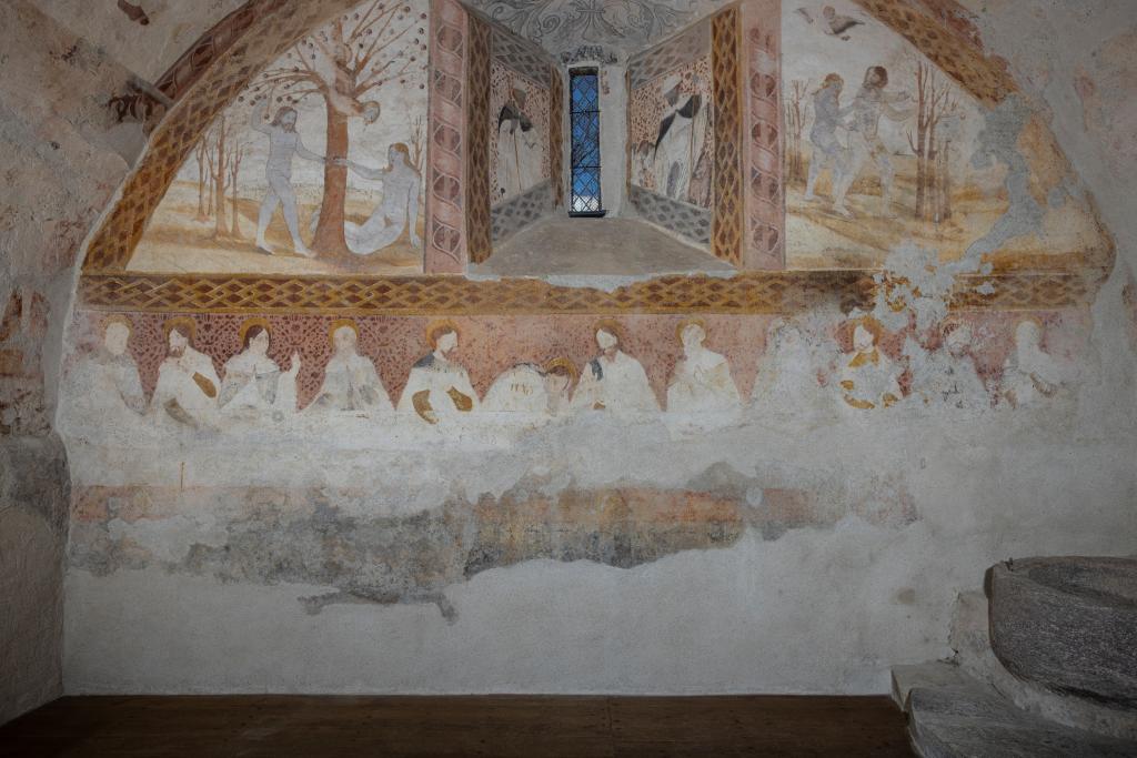 Les peintures monumentales de la chapelle nord