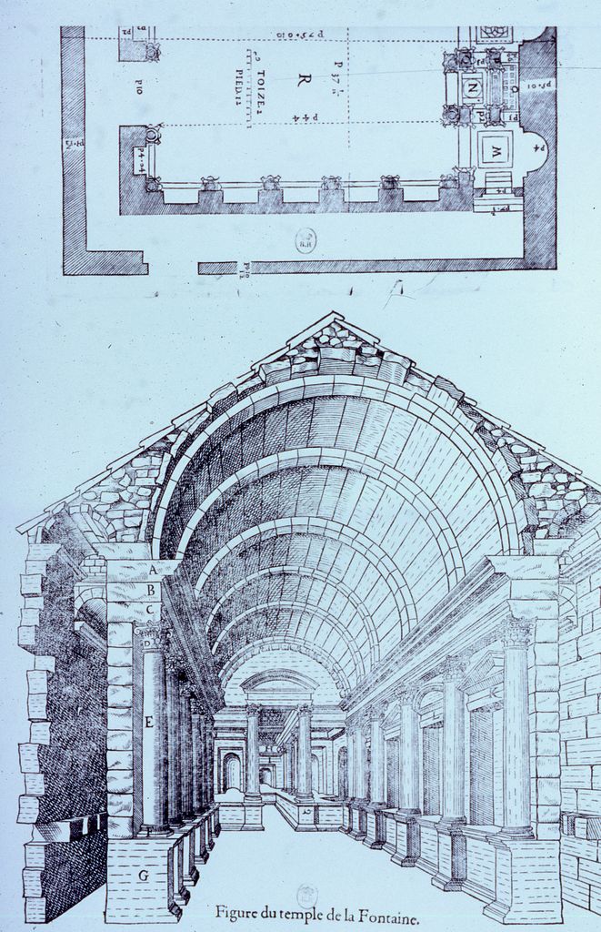 ensemble cultuel de l'Augusteum, avec le temple de Diane et le nymphée