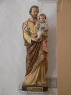 statue (petite nature) : saint Joseph et l'Enfant Jésus