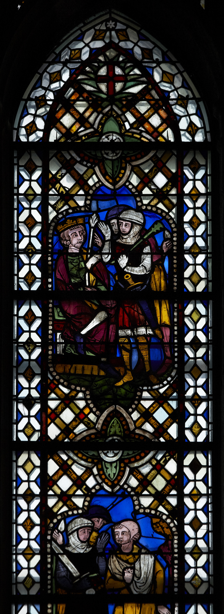 verrière N°0 de l'ancienne cathédrale de Narbonne