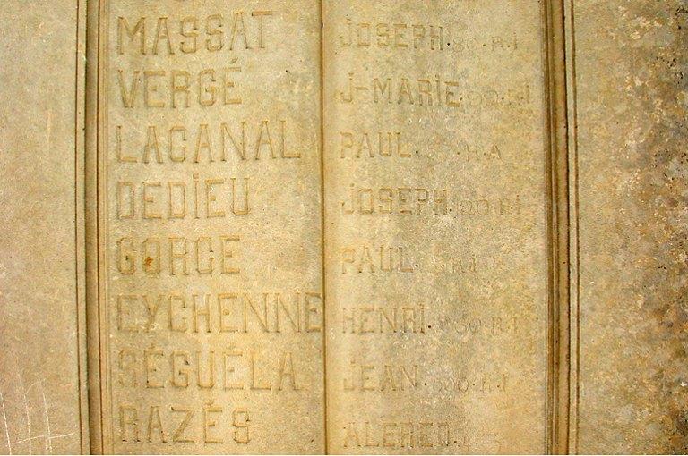 monument aux morts de la guerre de 1914-1918 et de la guerre de 1939-1945
