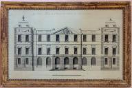 dessin, cadre : Projet de façade pour le château de Castries