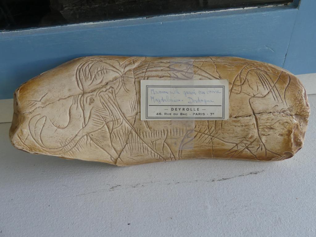 moulage d'un dessin préhistorique sur ivoire