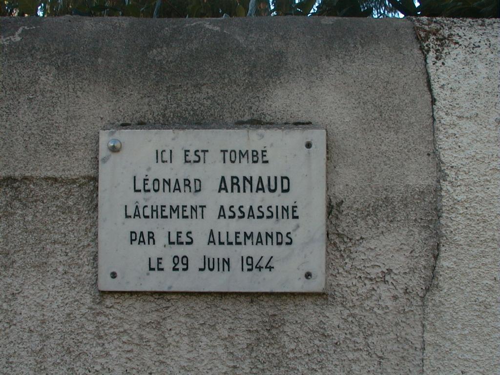 plaque commémorative de la guerre de 1939-1945