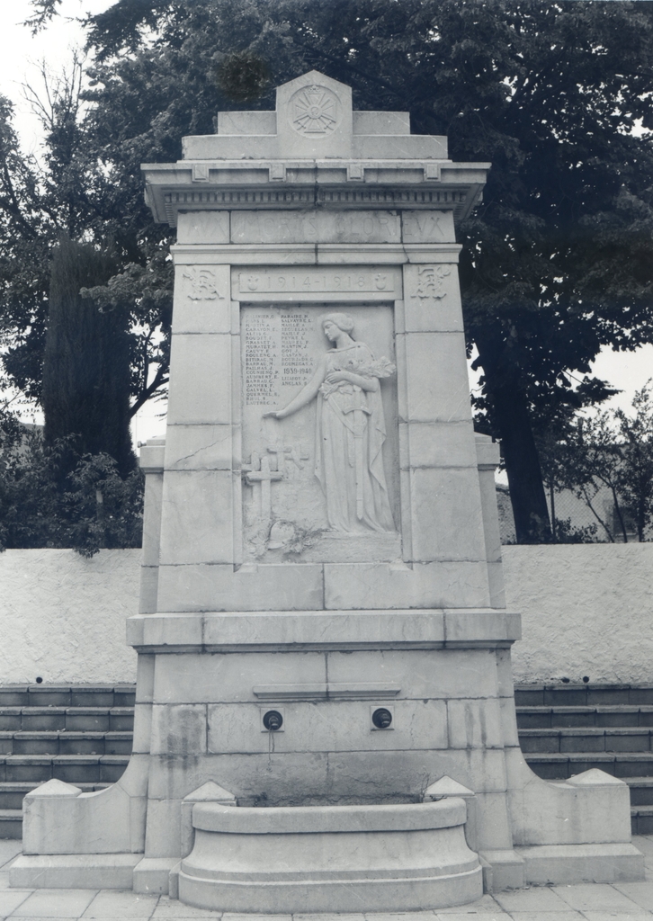 monument aux morts, fontaine monumentale, de la guerre de 1914-1918