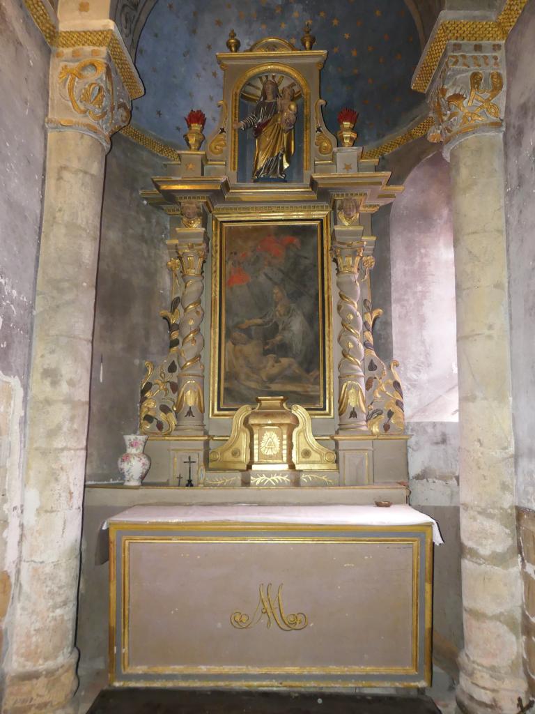 retable secondaire, dit retable de La Vierge