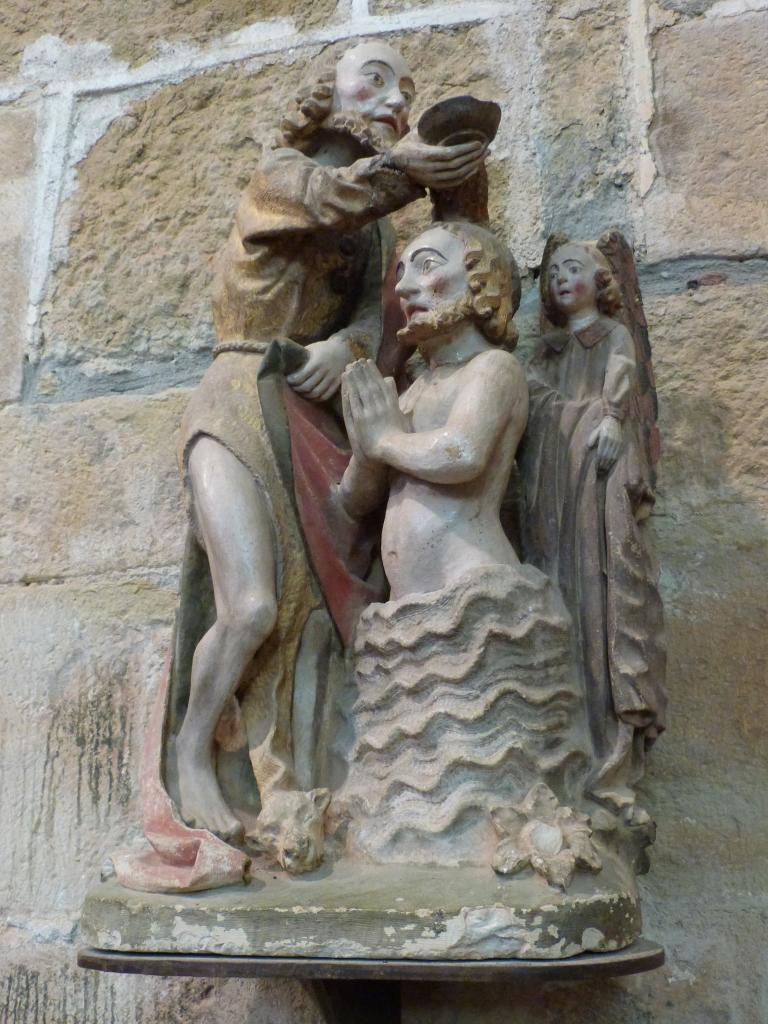groupe sculpté : Le Baptême du Christ
