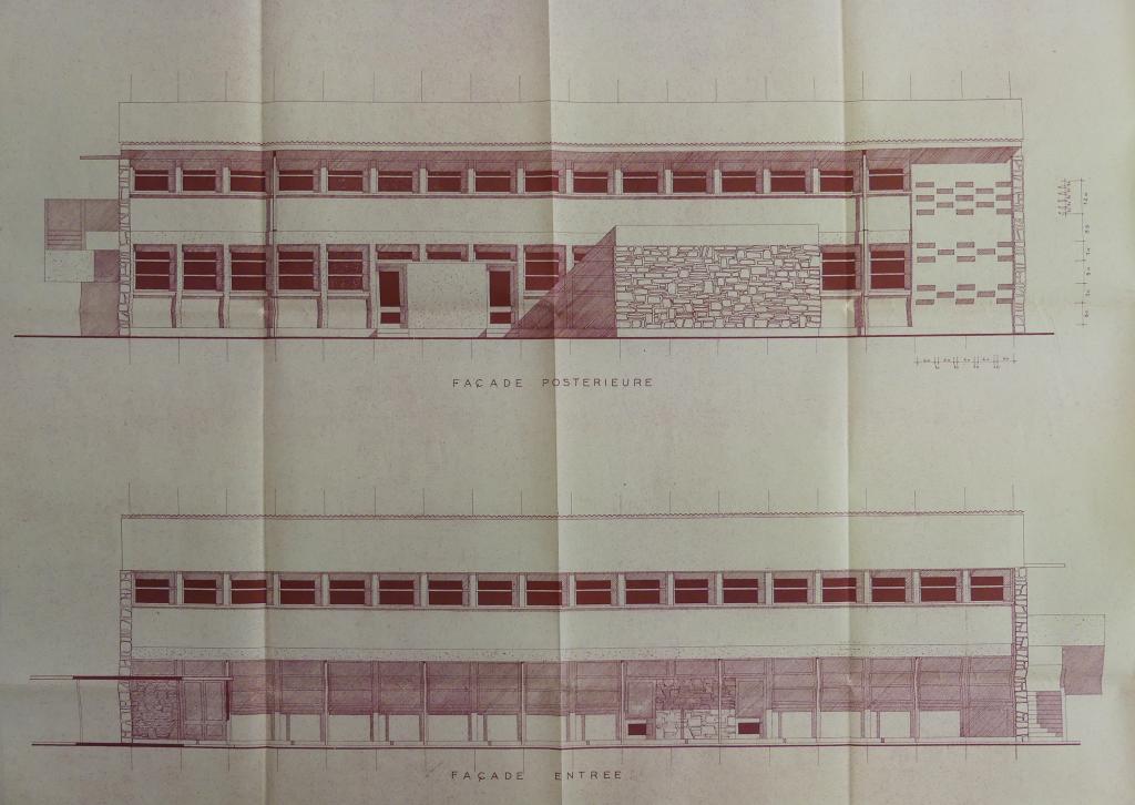 ancien groupe scolaire, actuellement collège Emile Vaysse