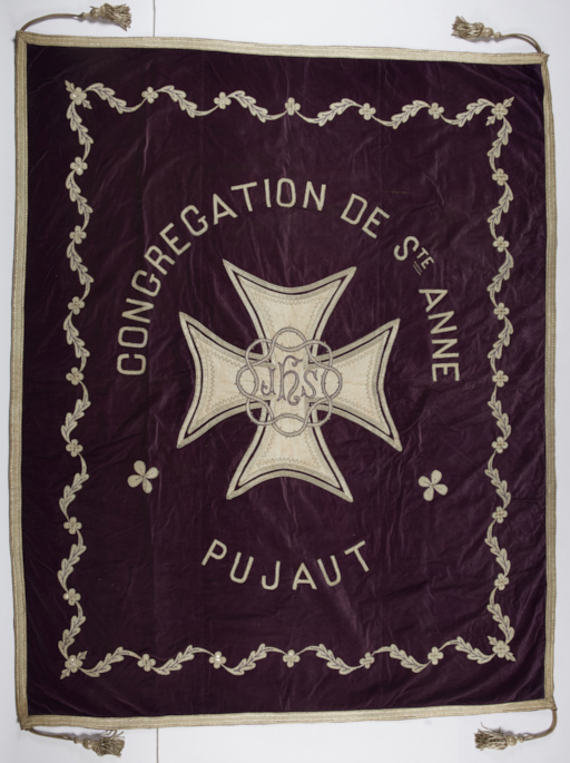 Drap mortuaire d'honneur violet