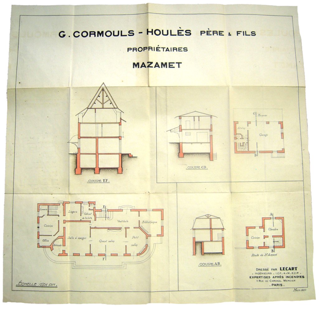 demeure ou villa de l'industriel Charles Cormouls-Houlès, dite château La Molière, détruite