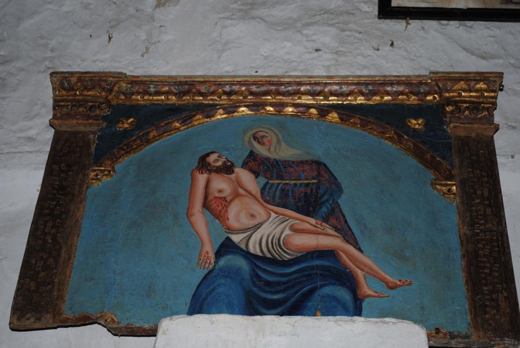 panneau peint de la Vierge de Pitié
