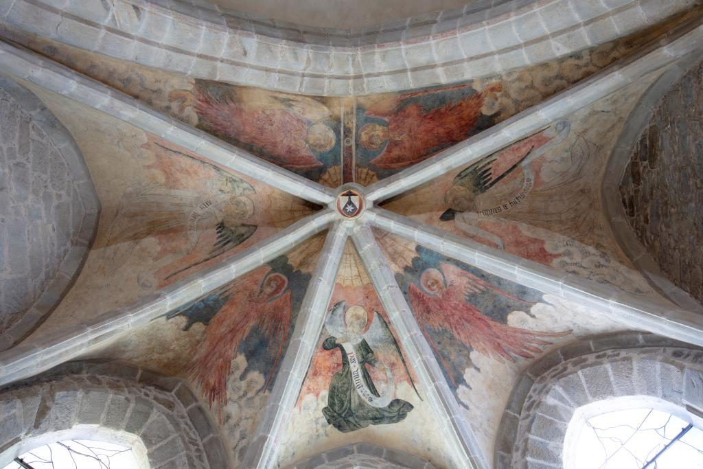 Peintures monumentales de la voûte de la chapelle du Saint-Sacrement