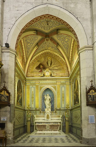 ensemble du mobilier et du décor de la chapelle Notre-Dame de Grâce