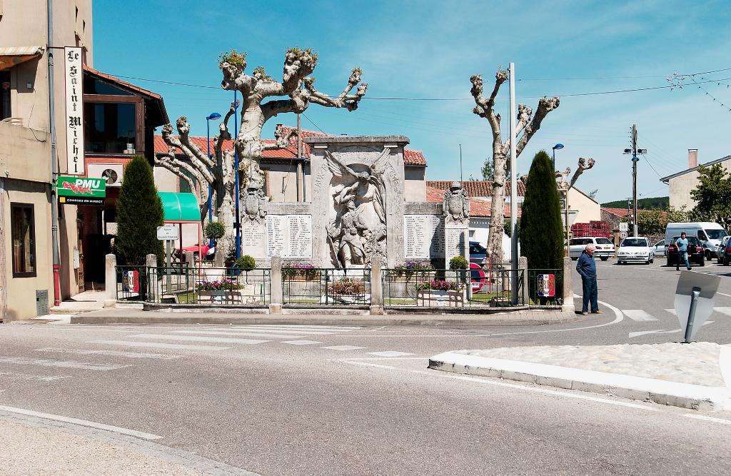 monument aux morts de la guerre de 1914-1918, de la guerre de 1939-1945 et de la guerre de 1954-1962