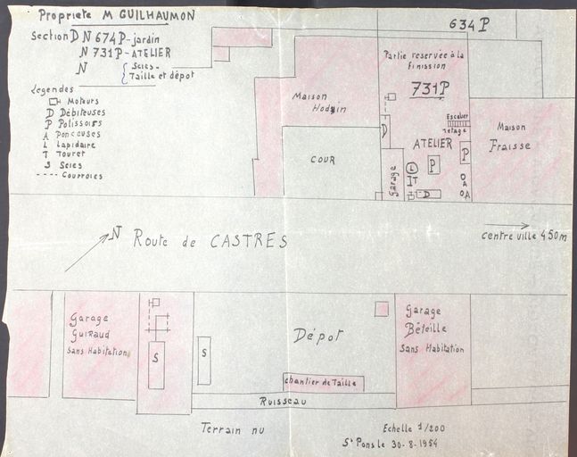 Carrière de marbre et usine de taille de matériaux de construction Cantini, puis Guilhaumon, puis Crémadès