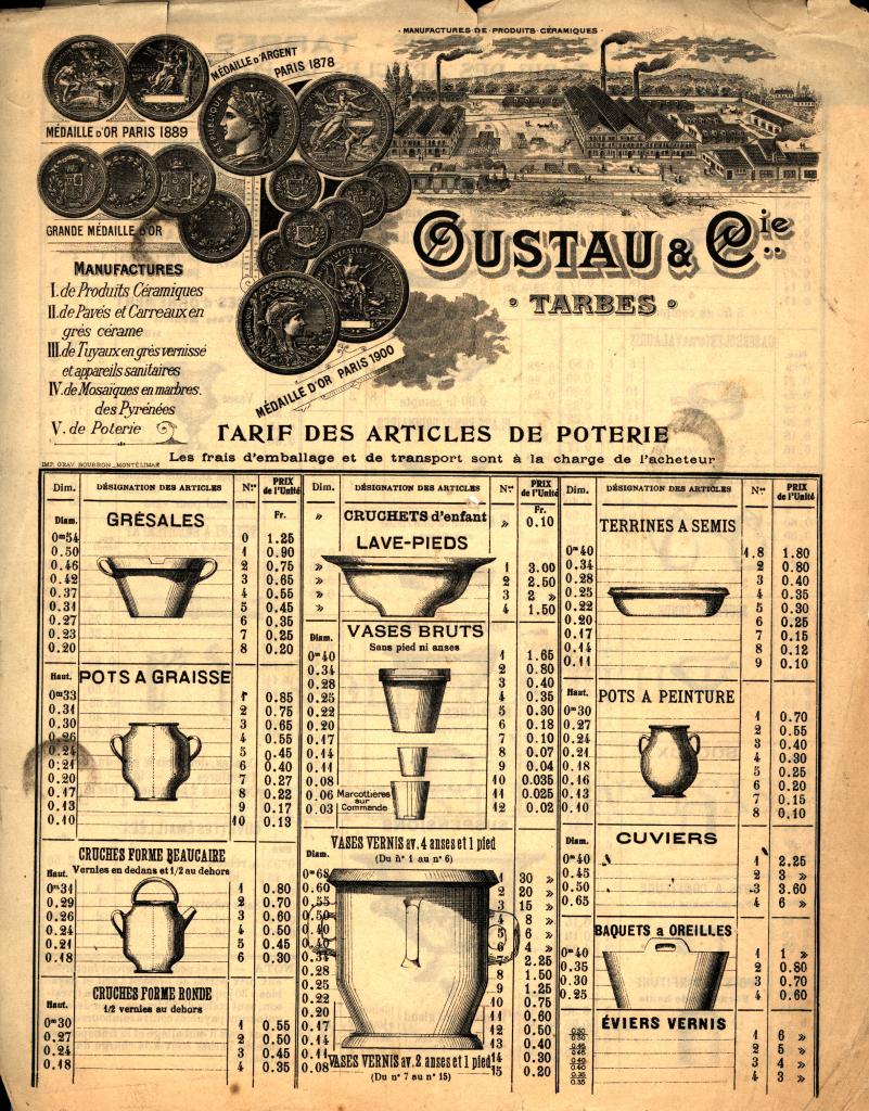 usine de céramique dite Oustau