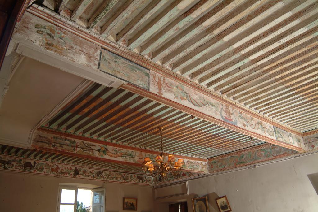 plafond peint du grand salon