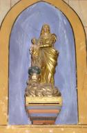 ensemble de 2 statues (petite nature) : Saint Paul, Vierge à l'Enfant dite Notre-Dame-des-Victoires