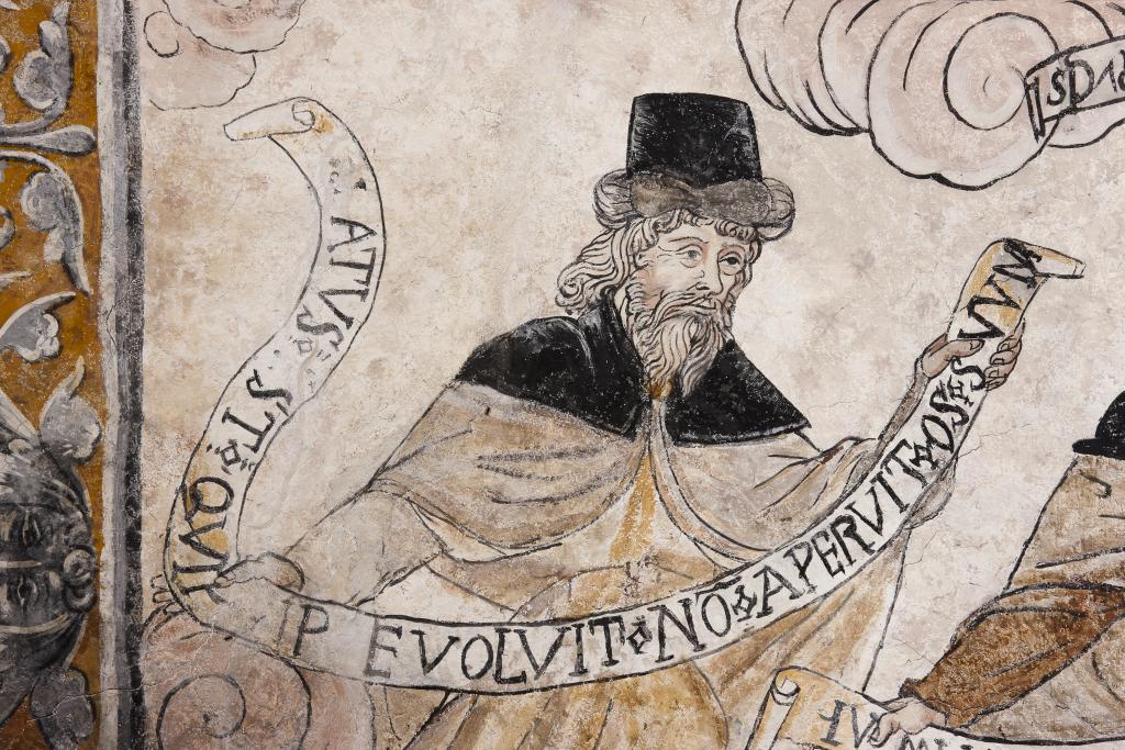 peinture monumentale de la voûte de la nef