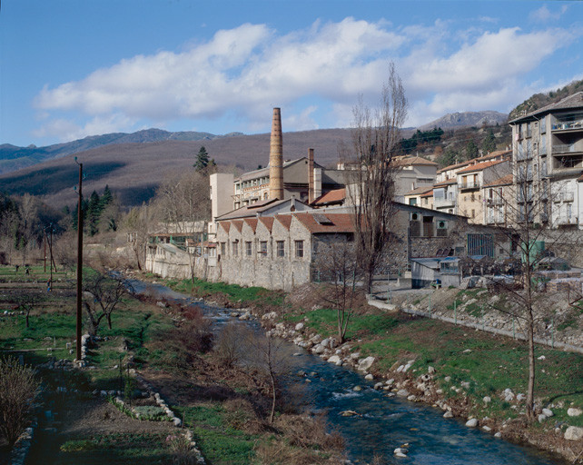 usine de bonneterie de soie et de coton Brun, puis Brun d'Arre