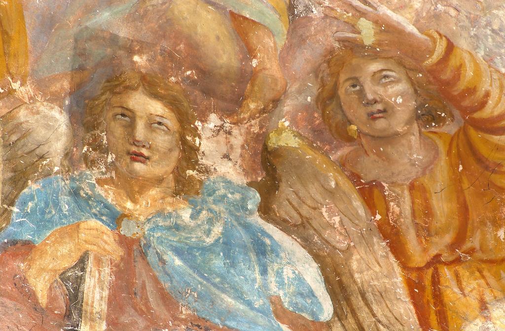 peinture monumentale du choeur : Glorification de la Vierge
