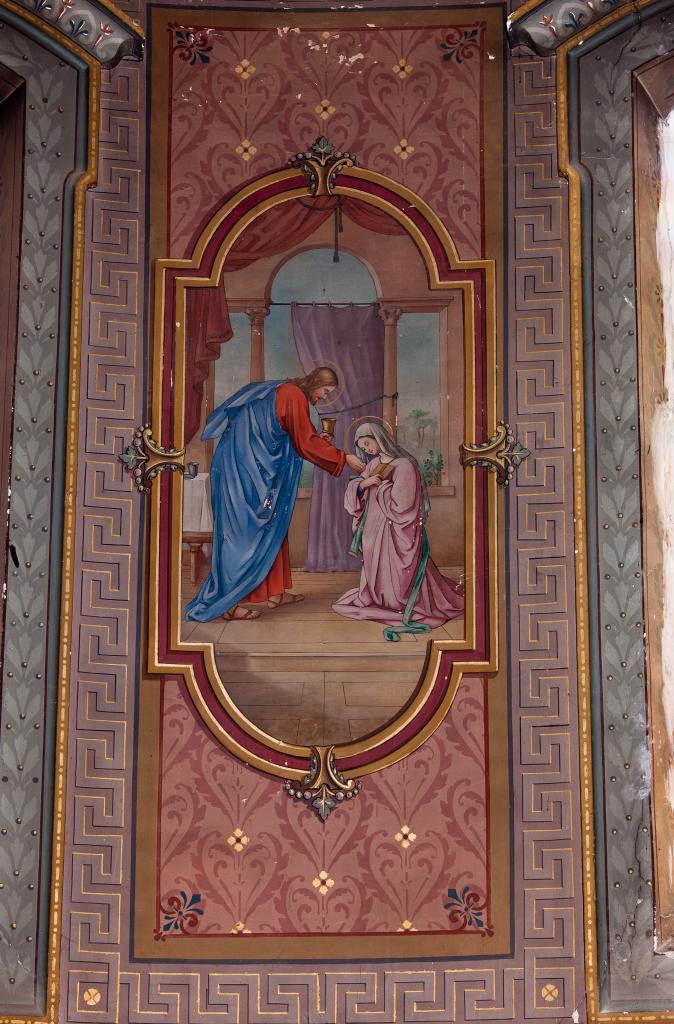 ensemble des peintures murales de la chapelle de l'Hôpital Narbonne-Pelet