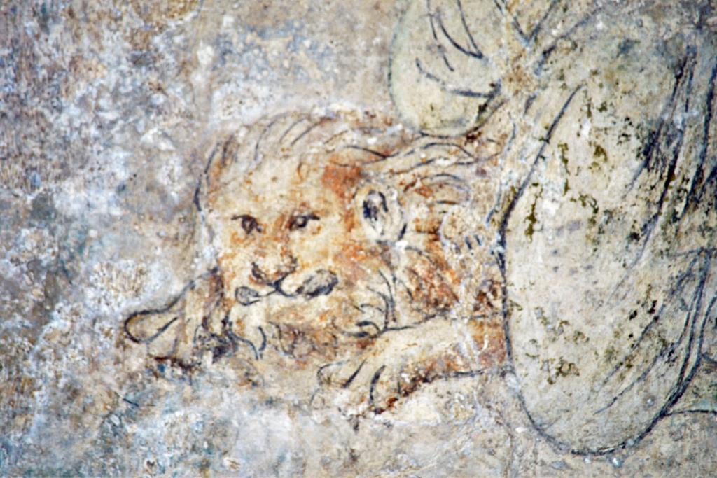 peinture monumentale : saint Félix et saint Jacques le Majeur