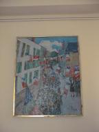tableau et son cadre : Le 14 Juillet