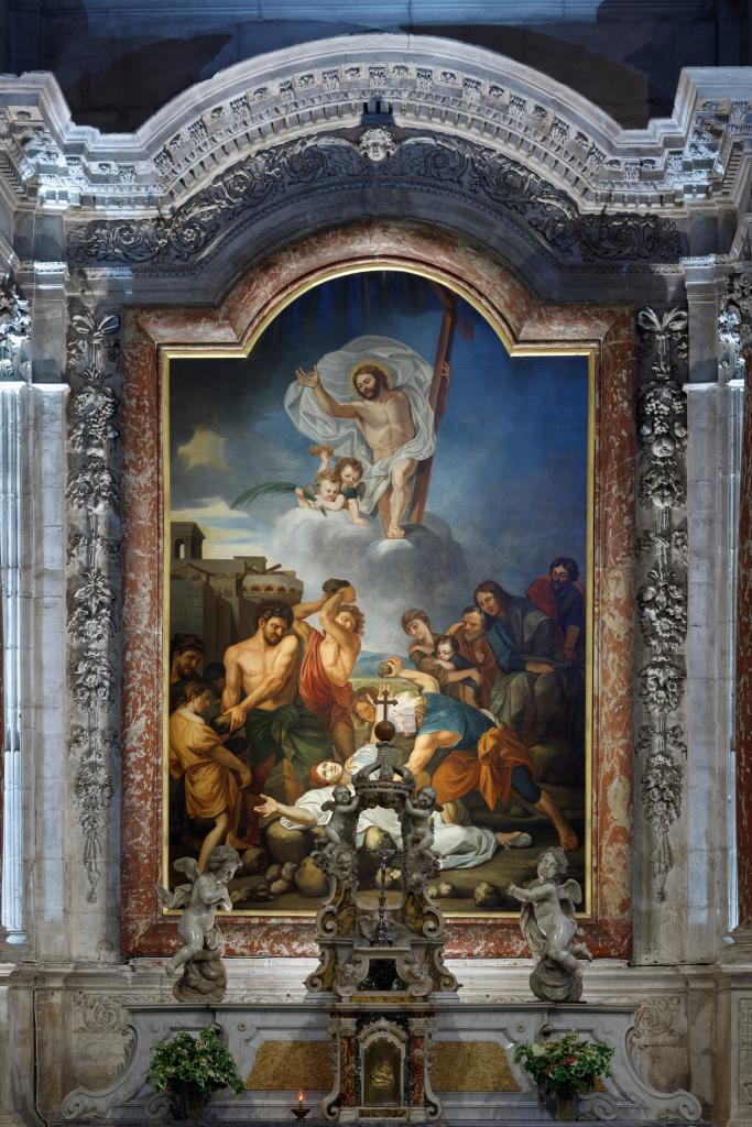 tableau : lapidation de saint Etienne