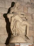 Groupe sculpté (petite nature) : Vierge de Pitié