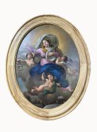 tableau double face : l'Assomption de la Vierge et l'Adoration du Saint-Sacrement par deux anges