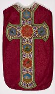 chasuble rouge des martyres avec une étole (n° 15)