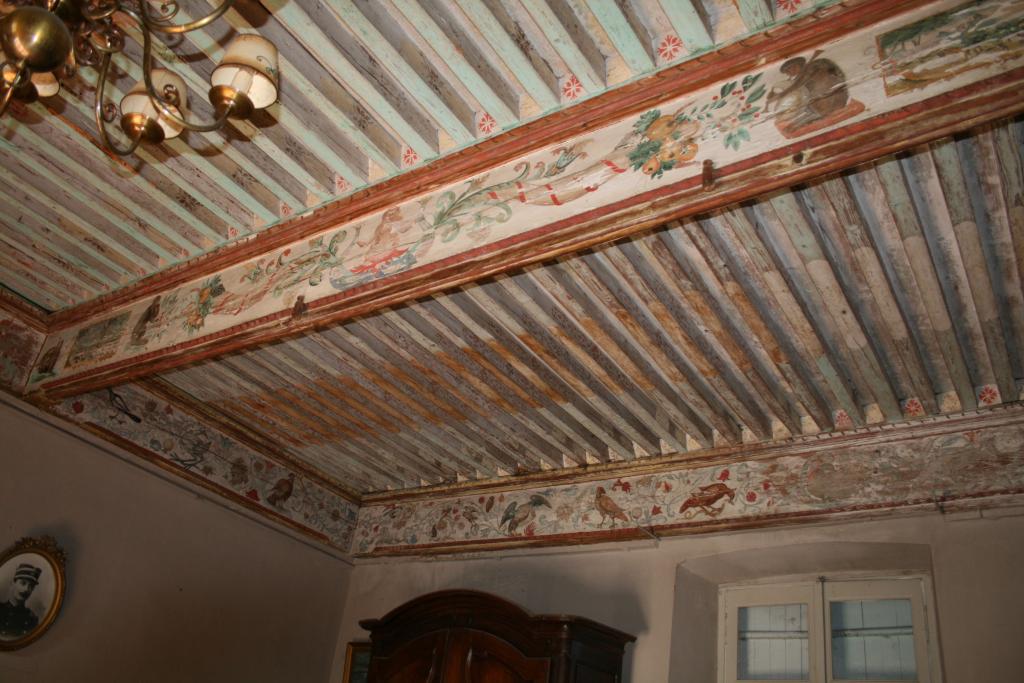 plafond peint du grand salon