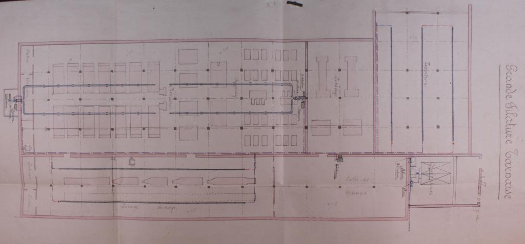 ancienne filature de laine peignée Société la Tarnaise puis Société mazamétaine de textile puis Société industrielle de maroquinerie (SIM)